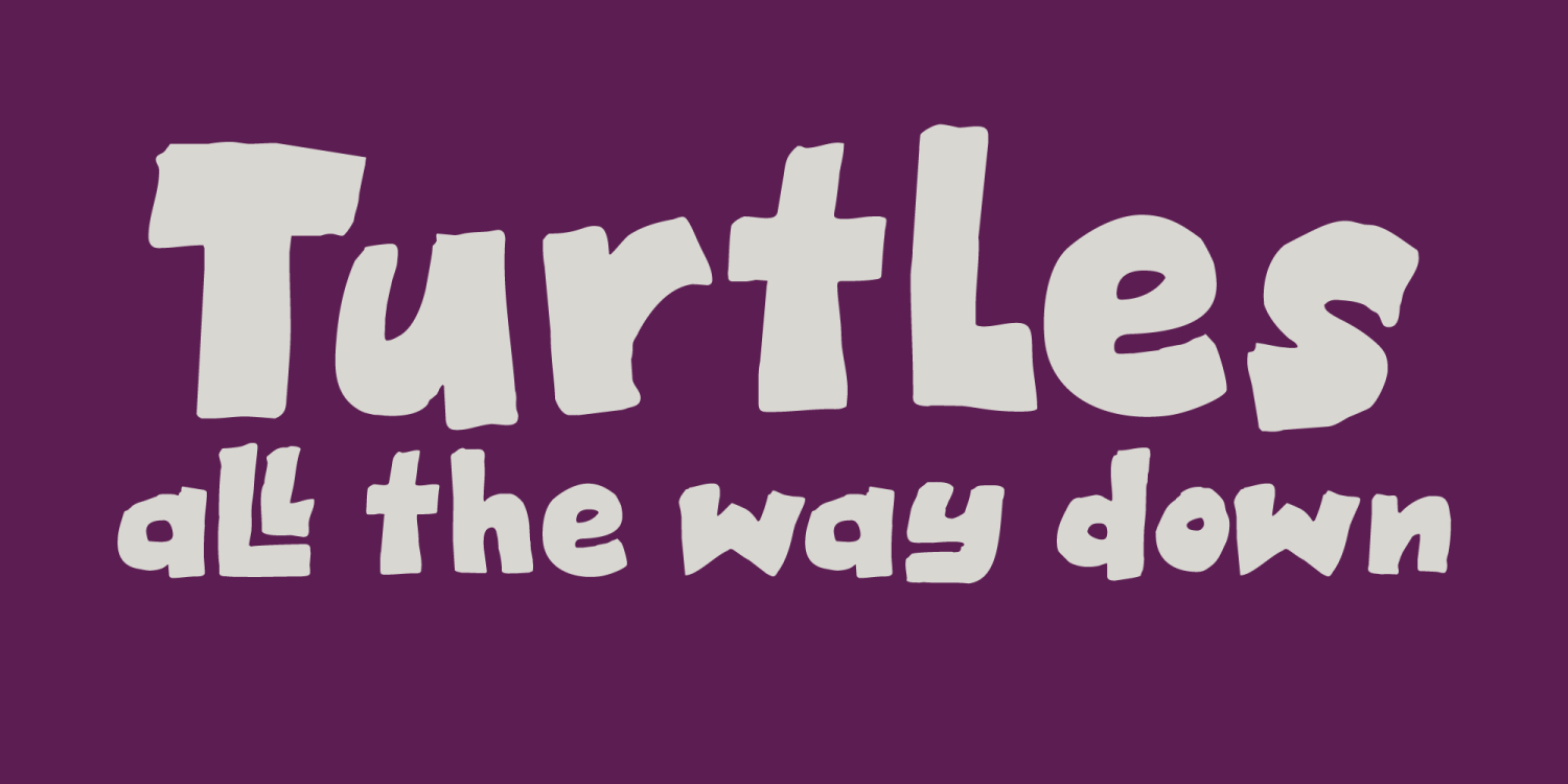 Cosmic Turtle Font Poster #1
