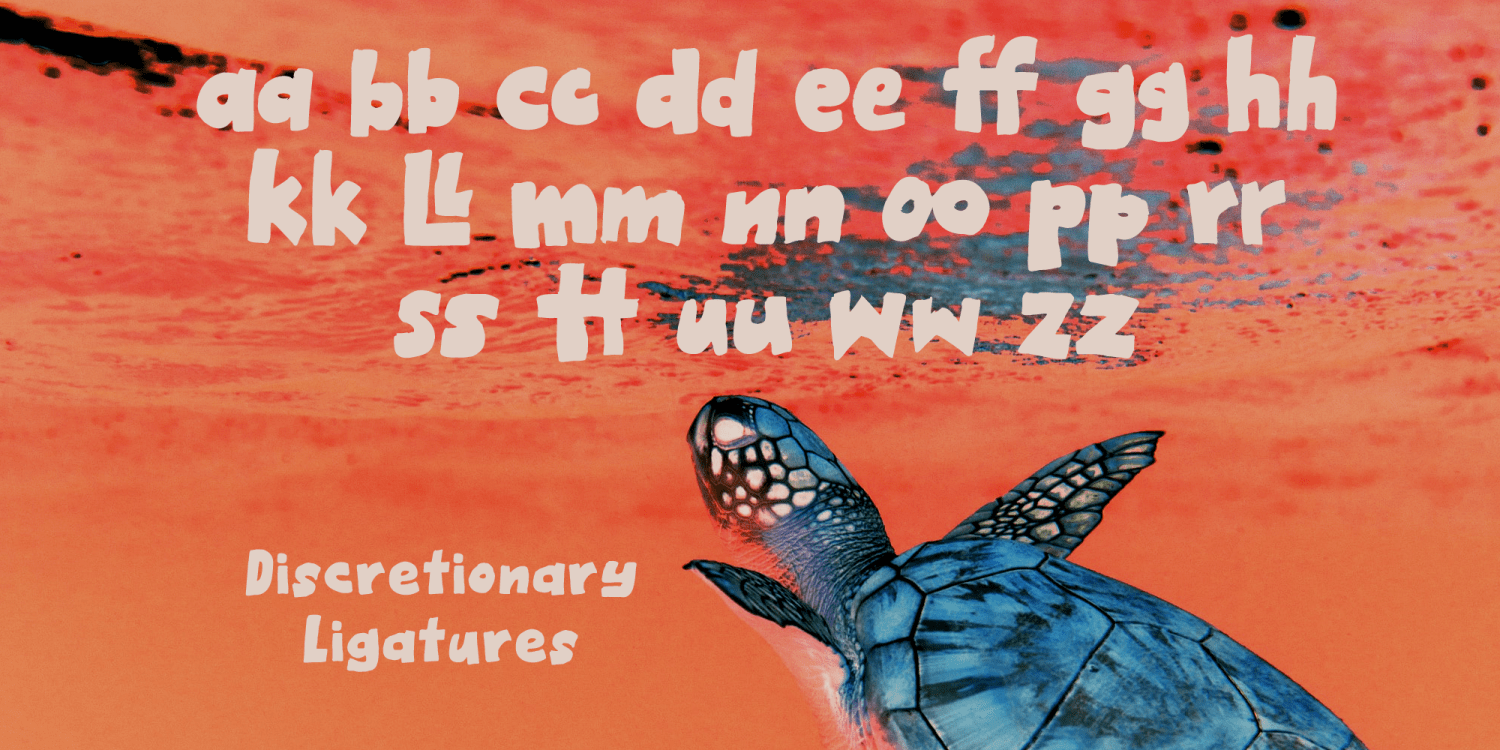 Cosmic Turtle Font Poster #1