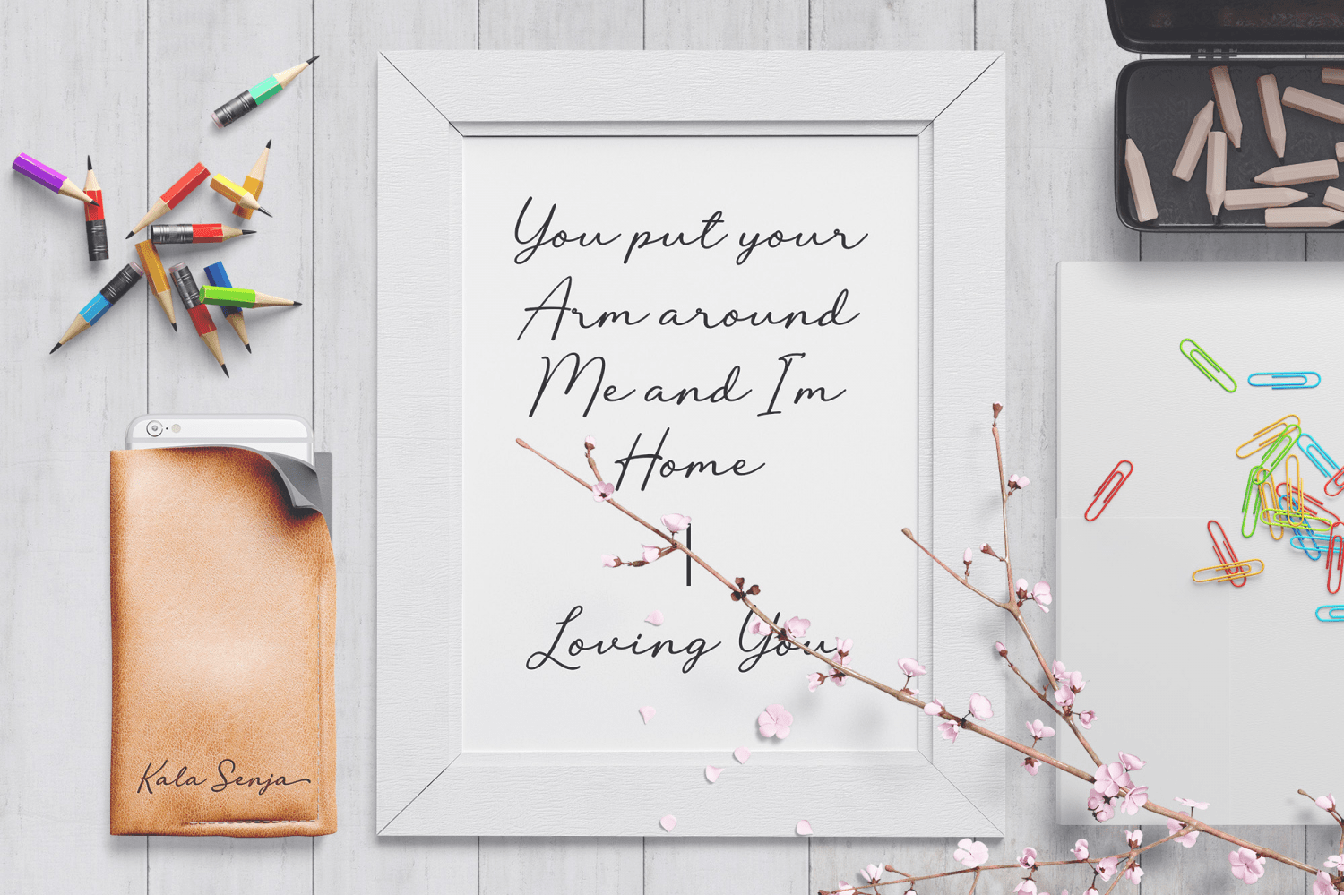 Lovely Flowers Font Poster #1