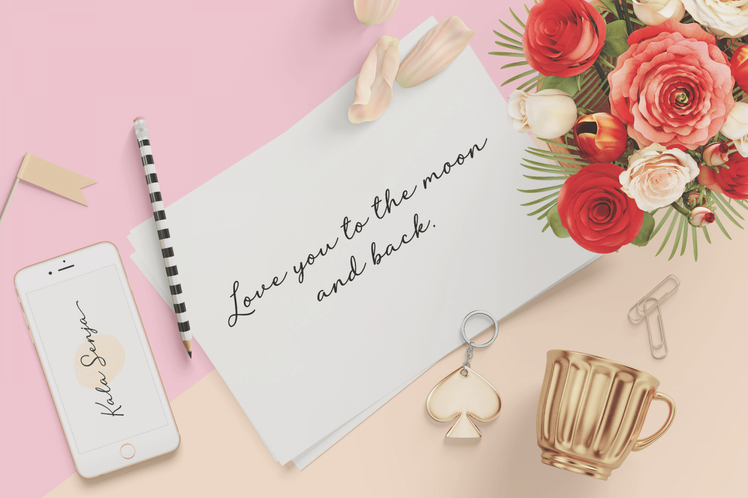 Lovely Flowers Font Poster #1
