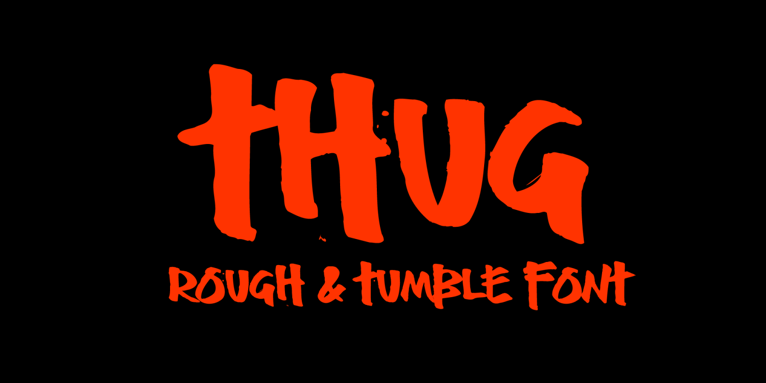 Thug Font Poster #1