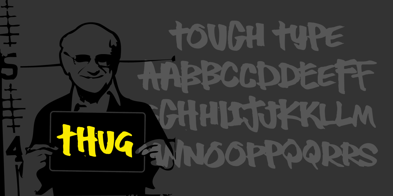 Thug Font Poster #1