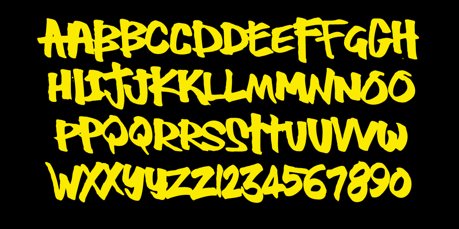 Thug Font Poster #1