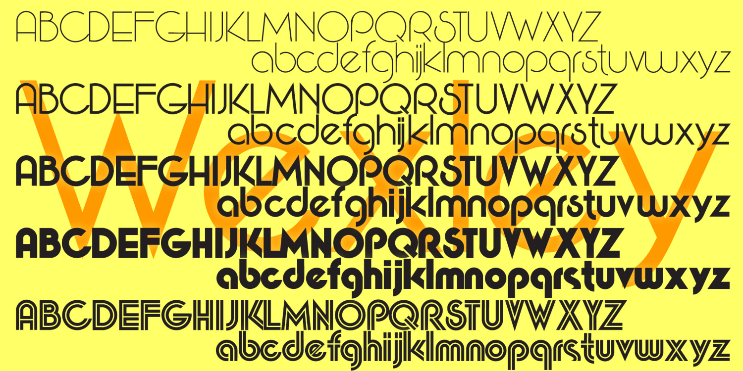 Wexley Font Family Poster