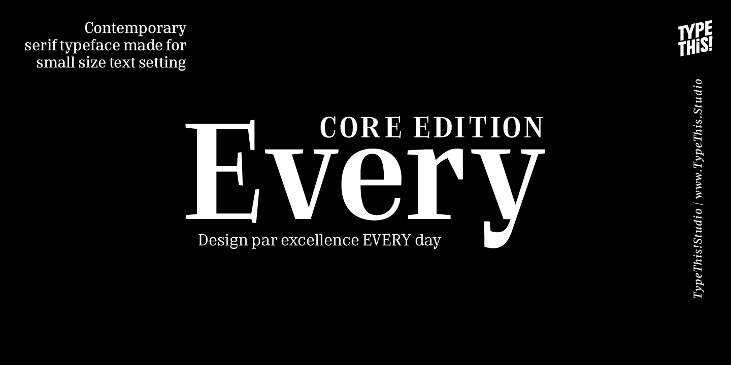 Every Core Font Poster #1