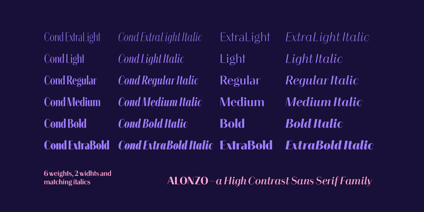 Alonzo Font Poster #1