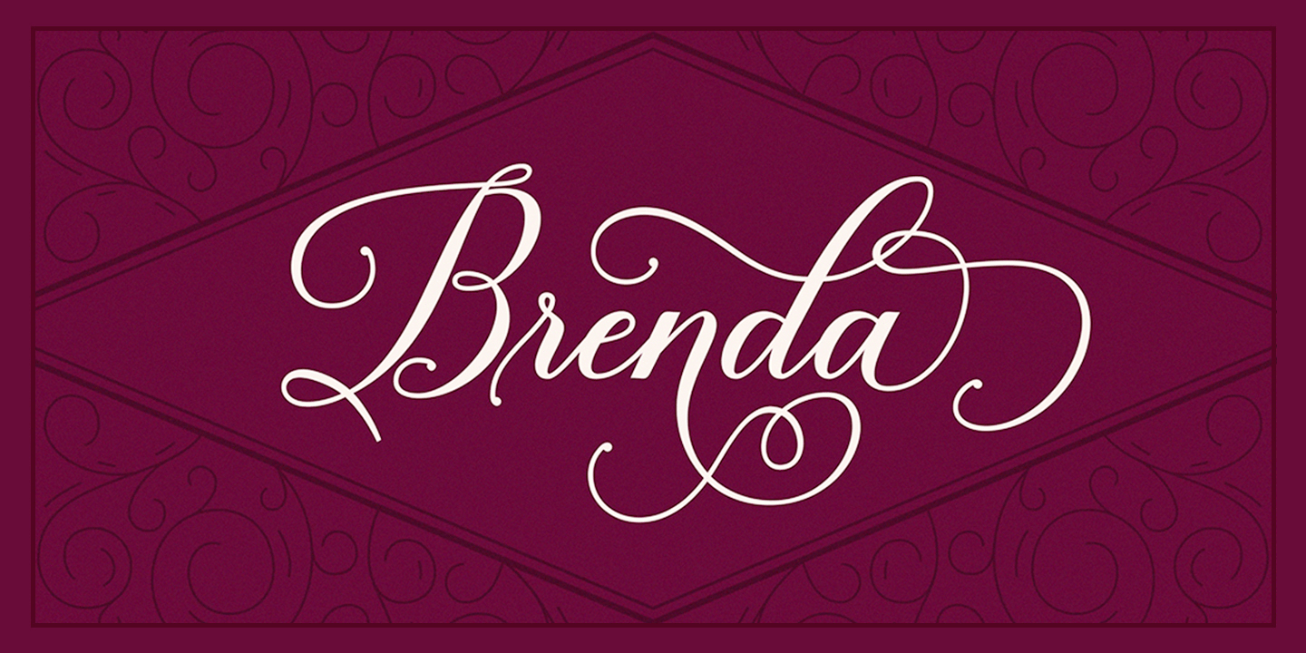 Brenda Script Font Poster #1
