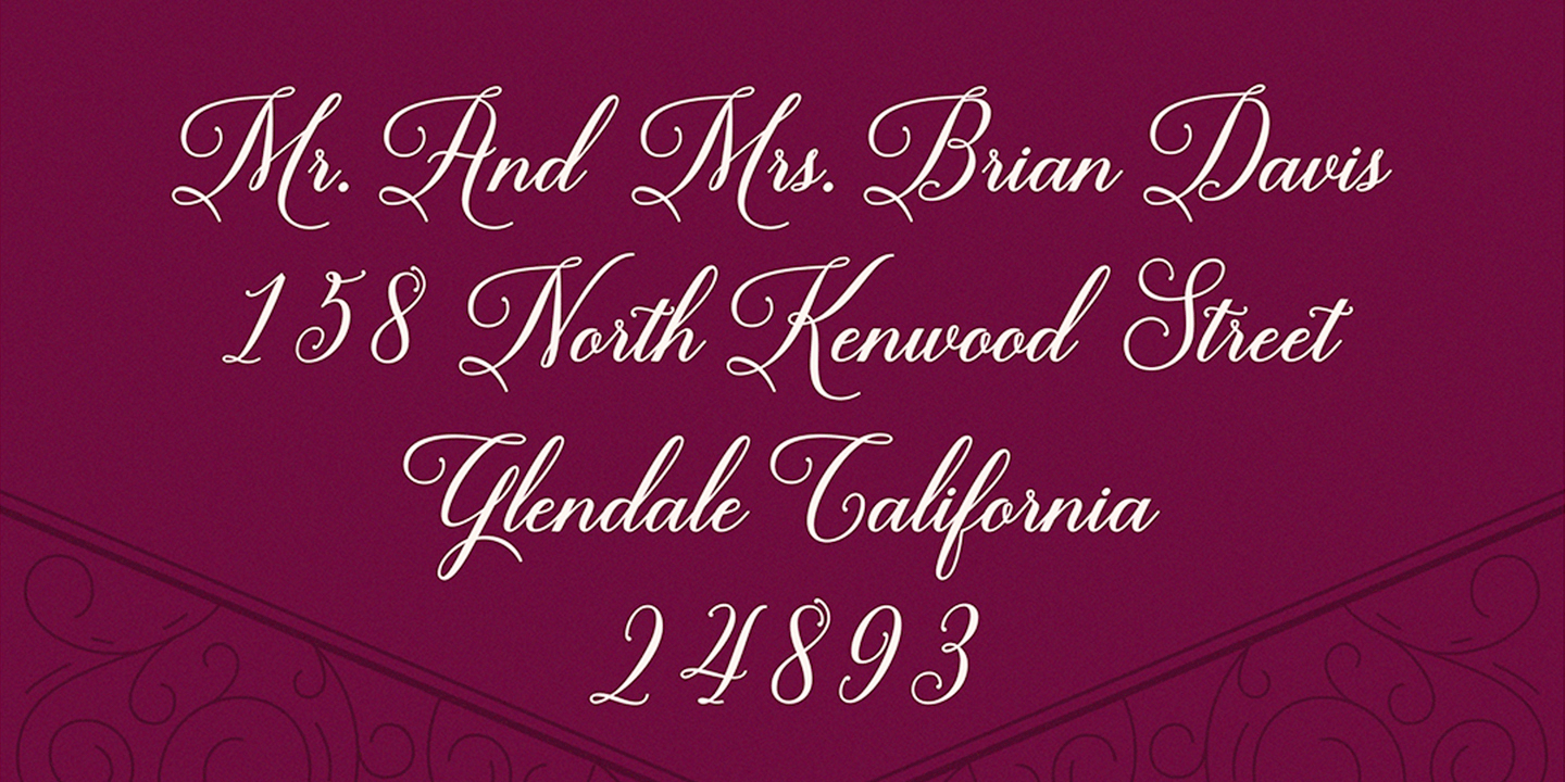Brenda Script Font Poster #1