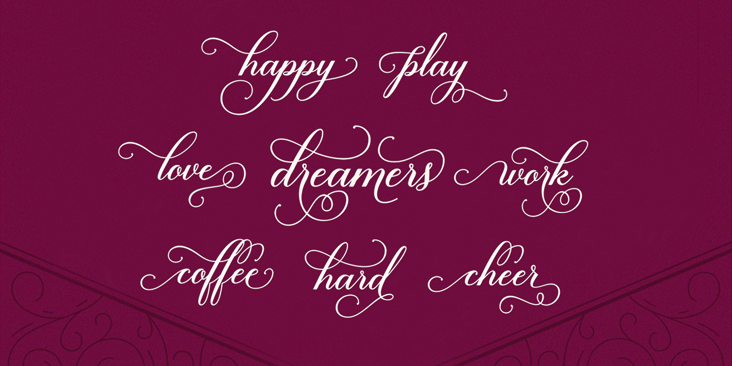 Brenda Script Font Poster #1