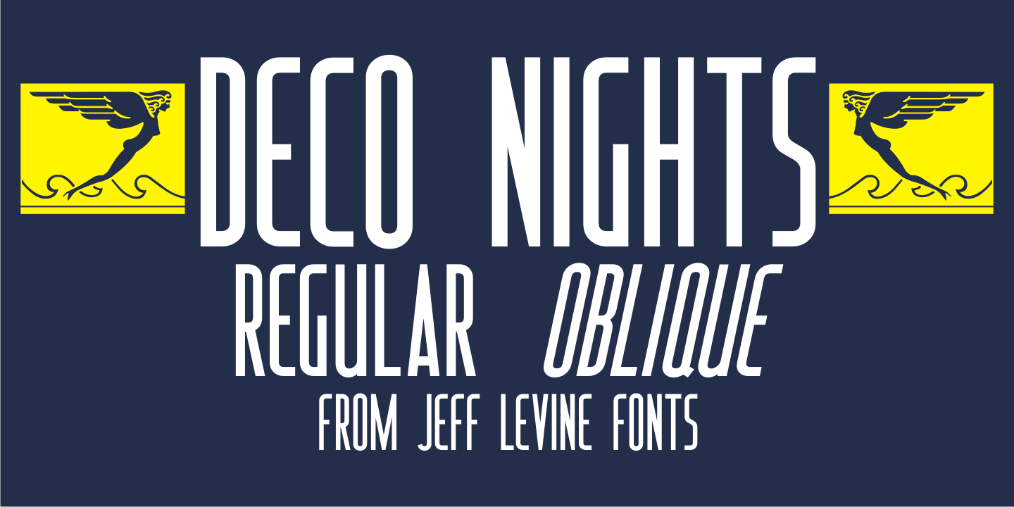 Deco Nights Font Family Poster