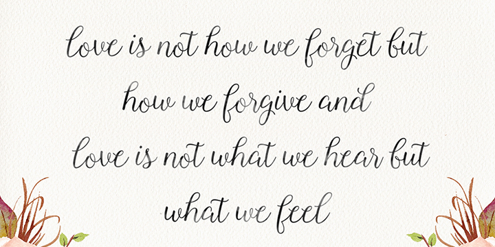 Roselina Script Font Poster #1