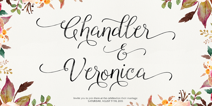 Roselina Script Font Poster #1
