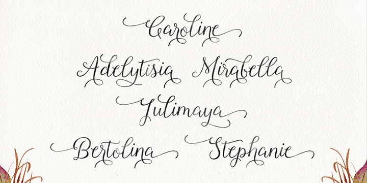 Roselina Script Font Poster #1