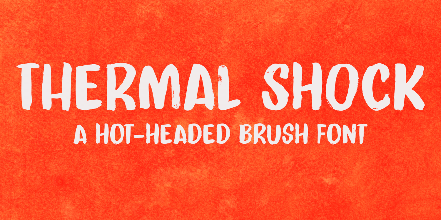 Thermal Shock Font Poster #1