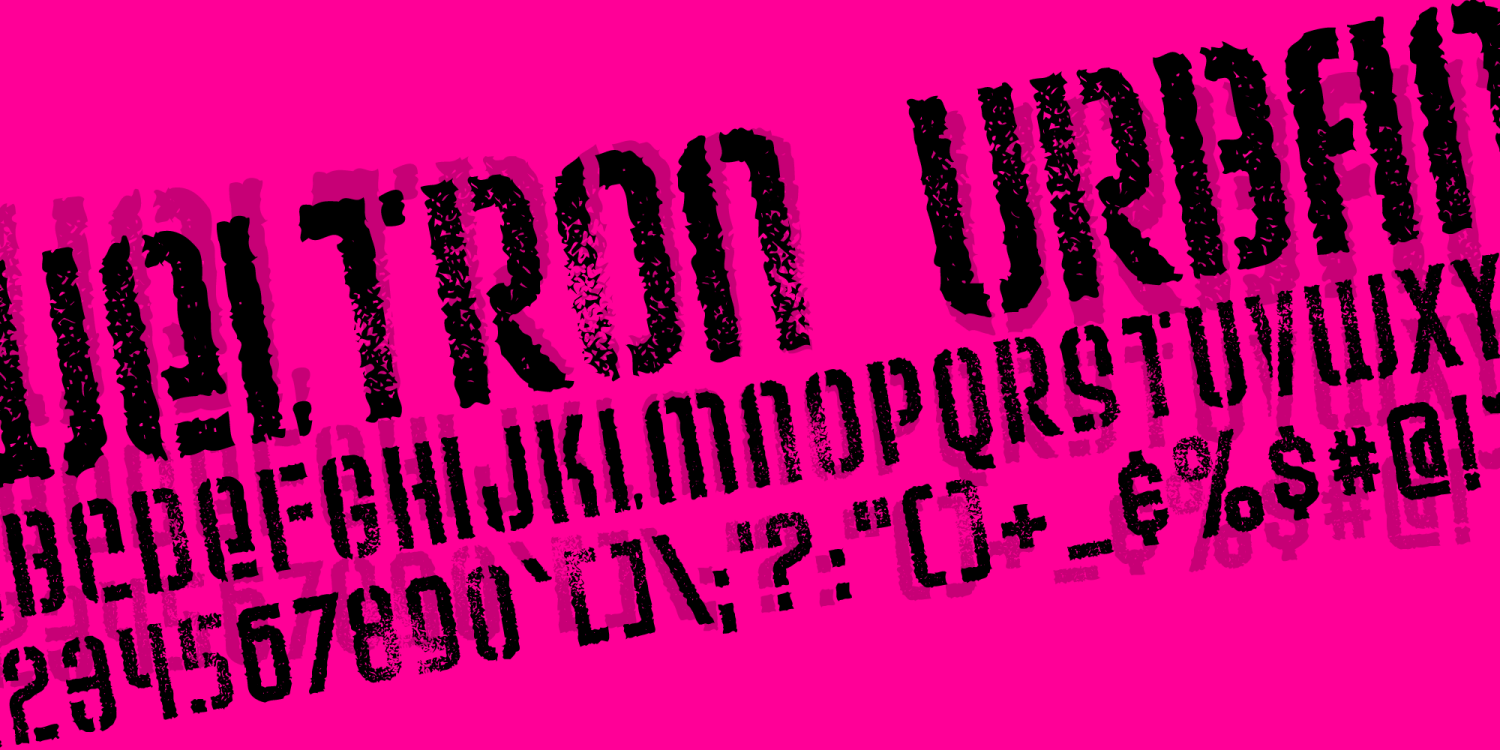 Weltron Urban Font Poster #1