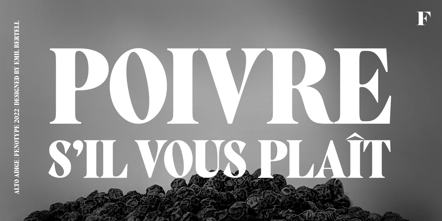Alto Adige Font Poster #1