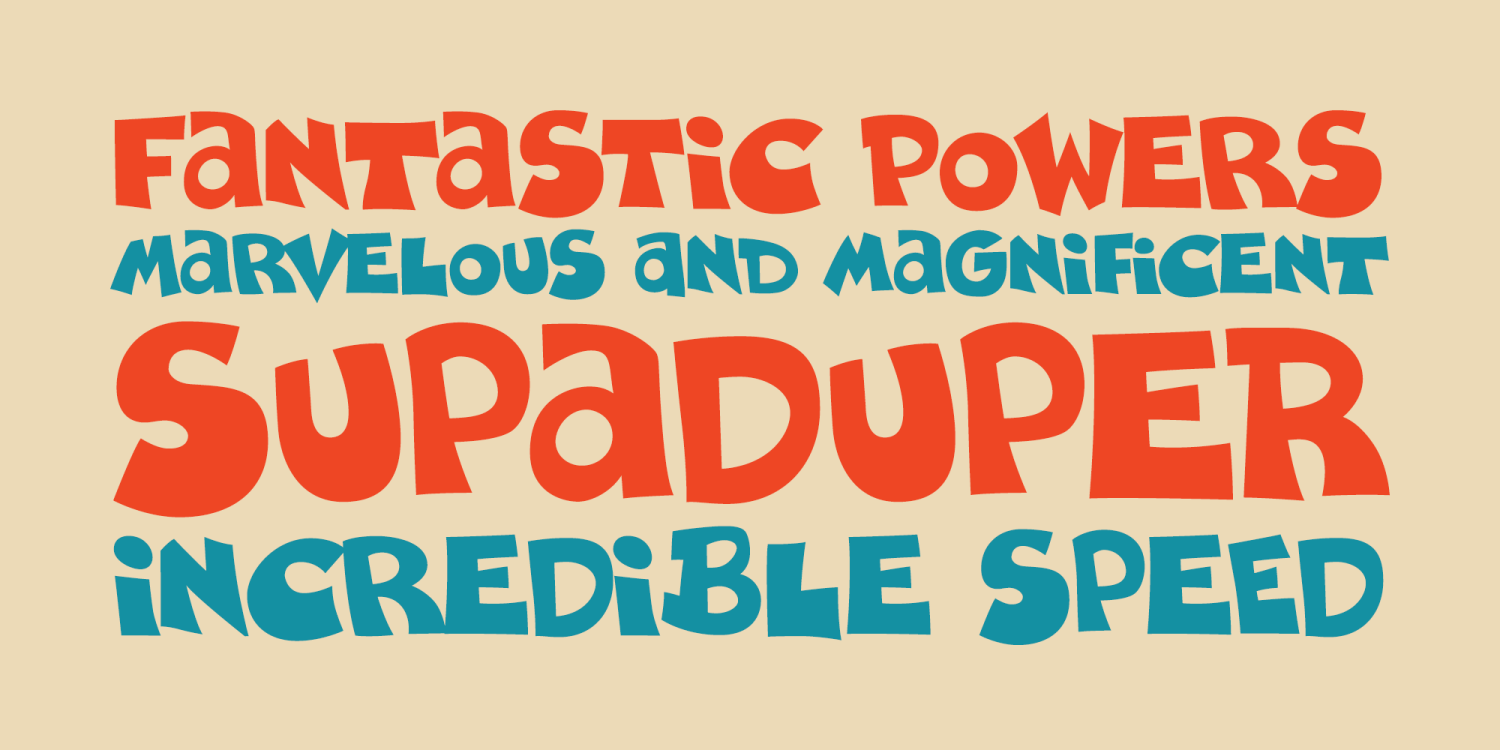 Supaduper PB Font Poster #1