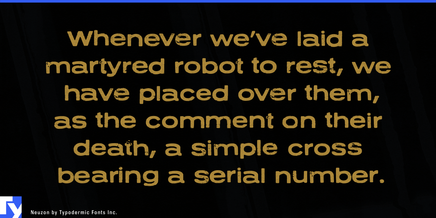 Neuzon Font Poster #1