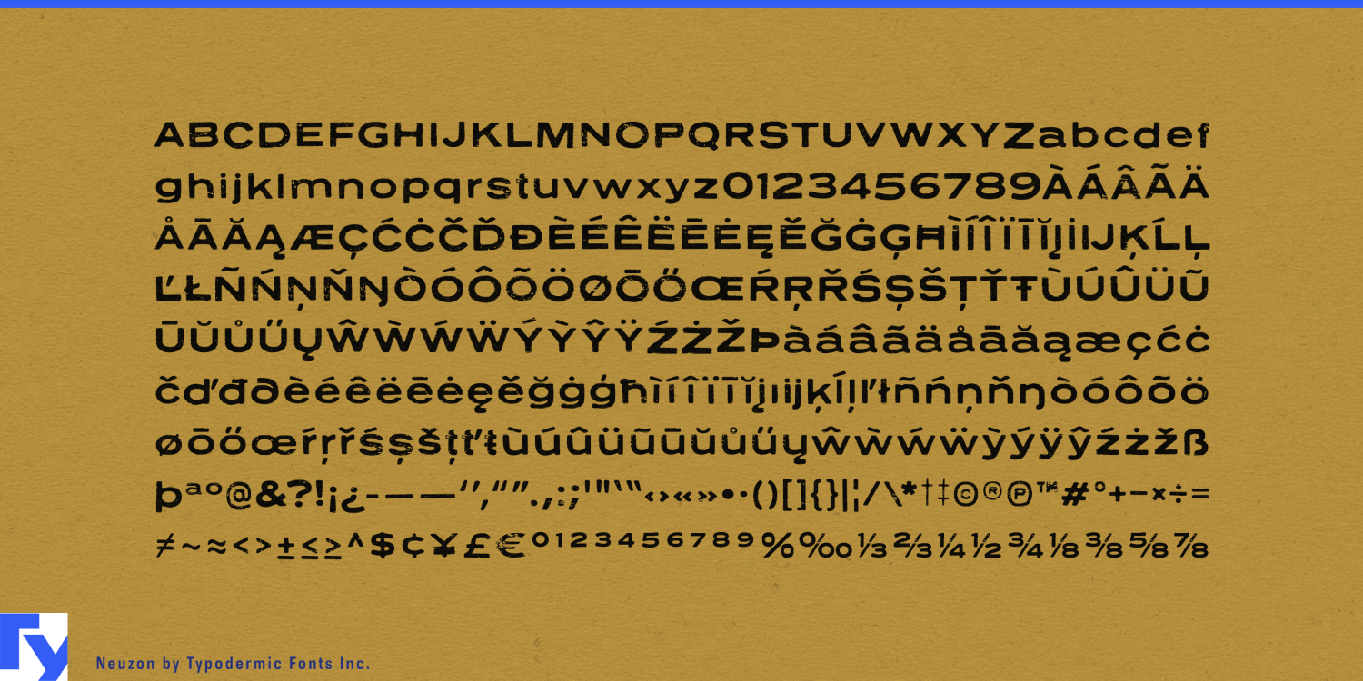Neuzon Font Poster #1