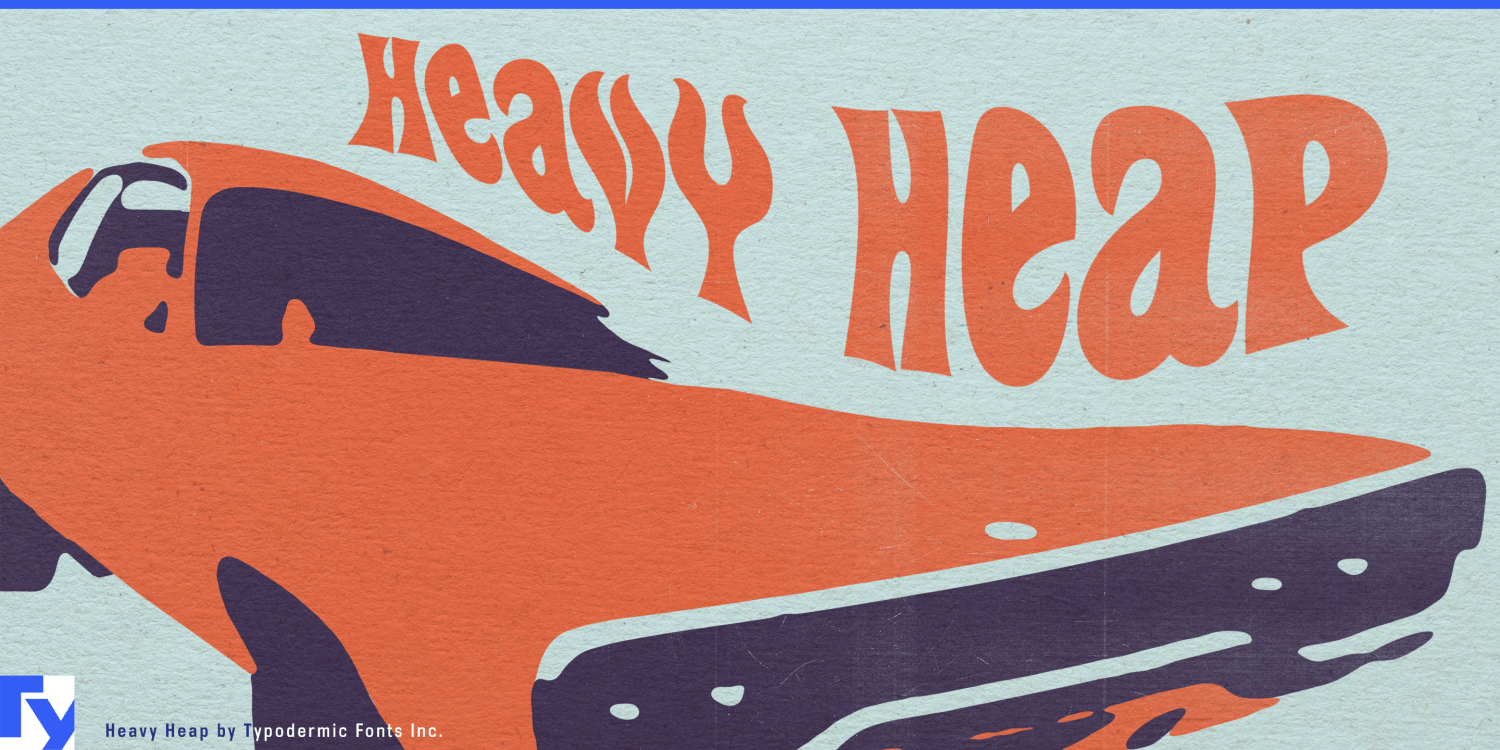 Heavy Heap Font Poster #1
