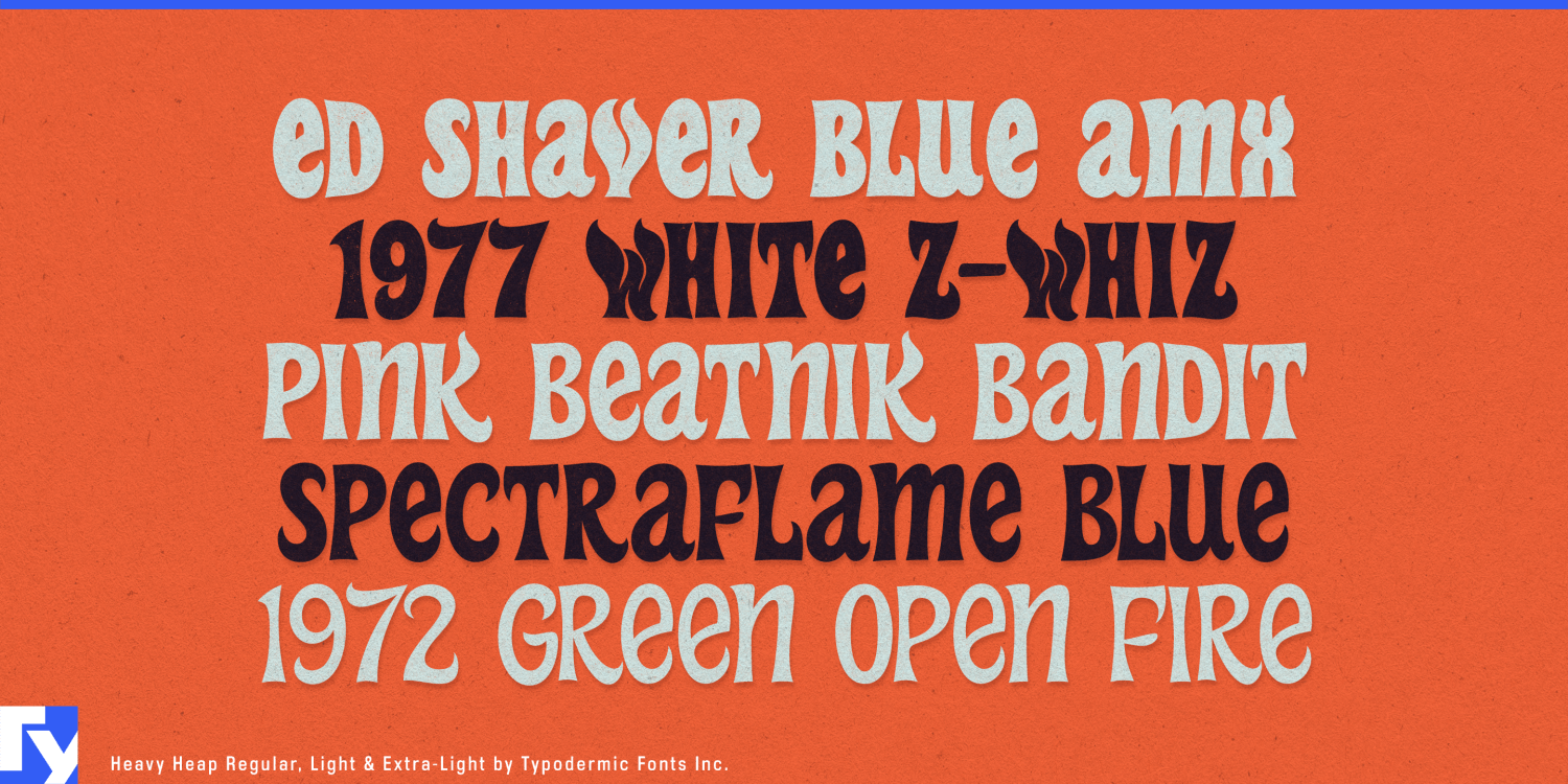 Heavy Heap Font Poster #1