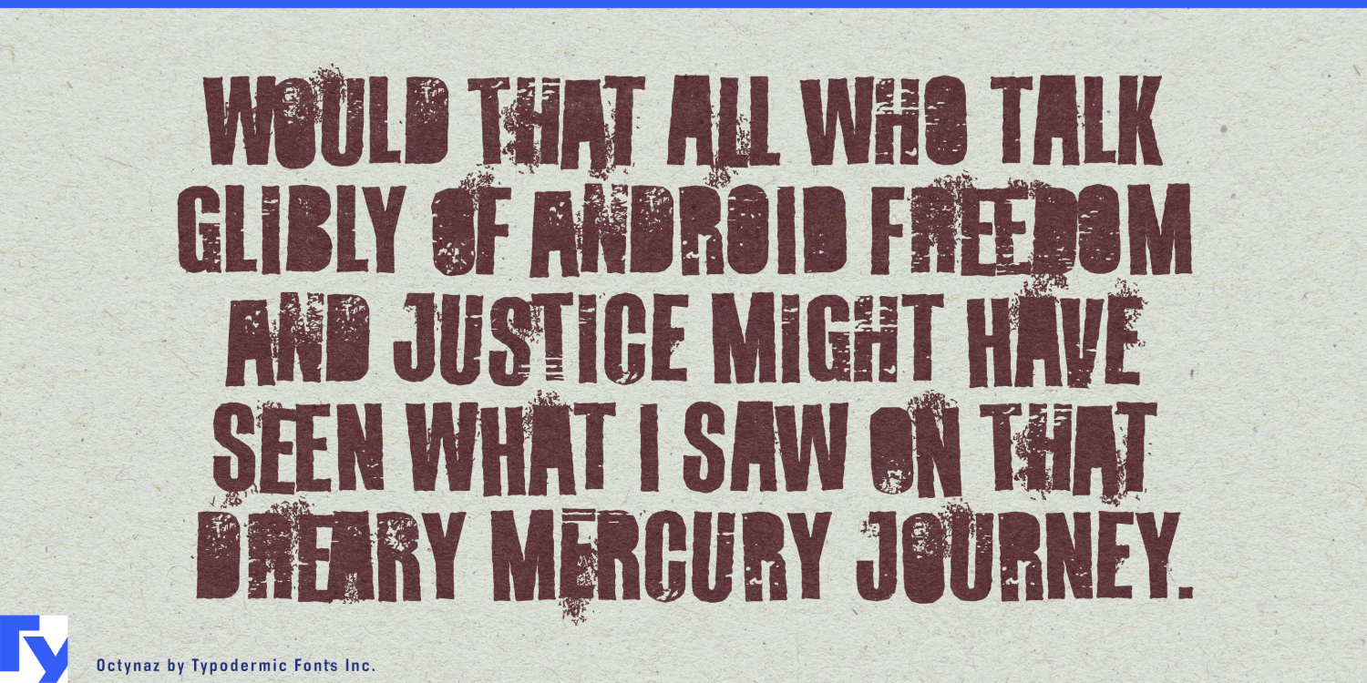 Octynaz Font Poster #1