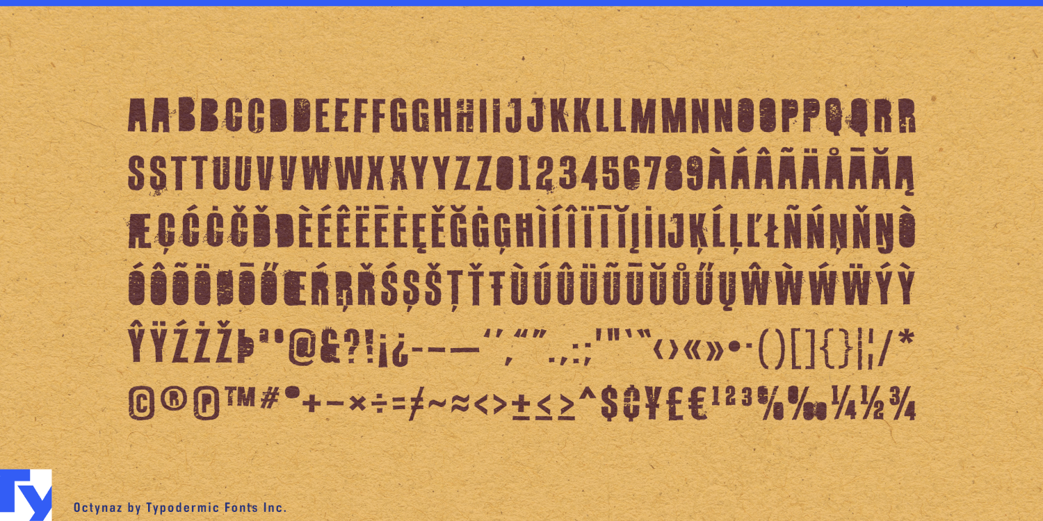 Octynaz Font Poster #1