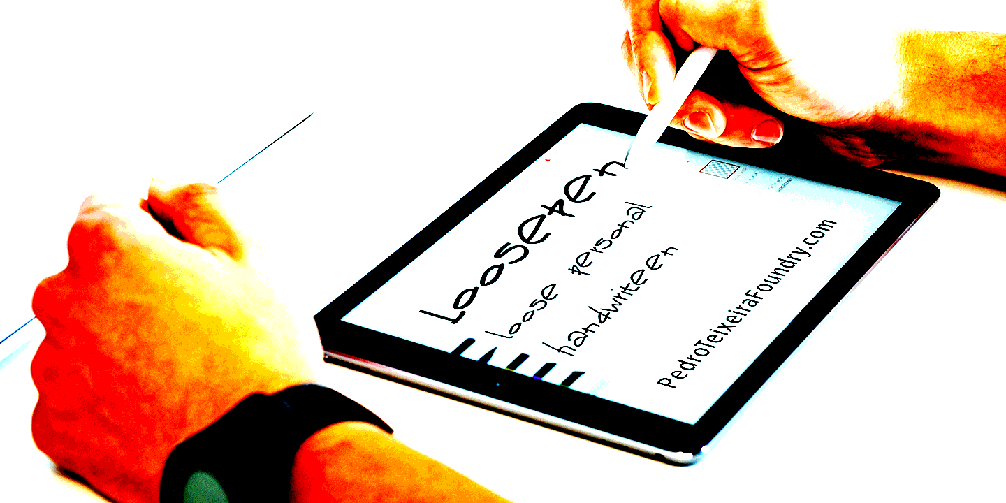 Loose Pen Font Poster #1