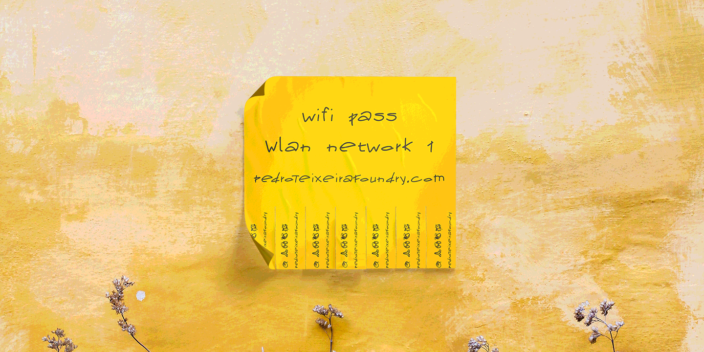 Loose Pen Font Poster #1