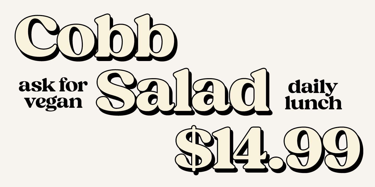 Hello Monday Font Poster #1