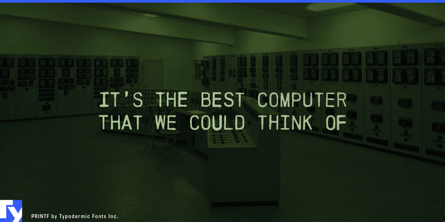 Printf Font Poster #1