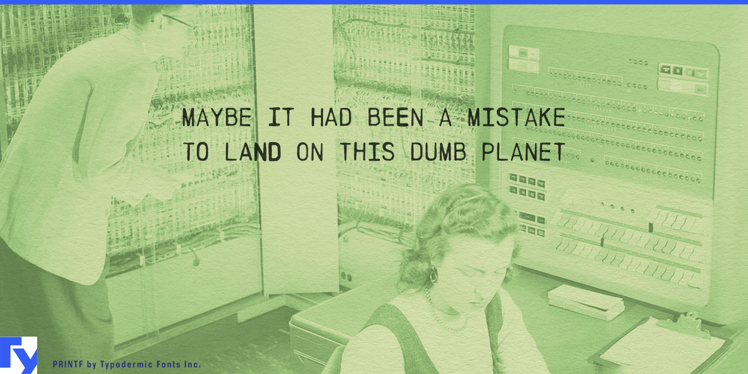 Printf Font Poster #1