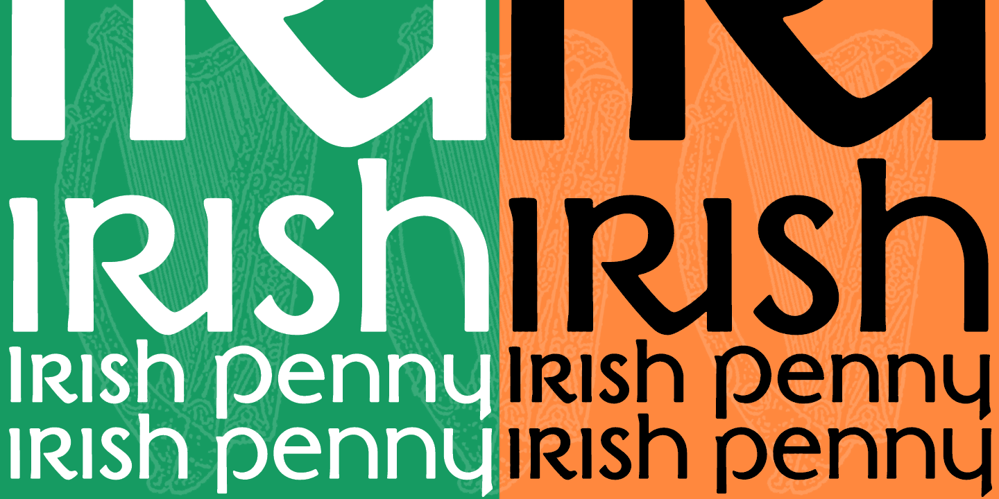 Irish Penny Font Poster #1