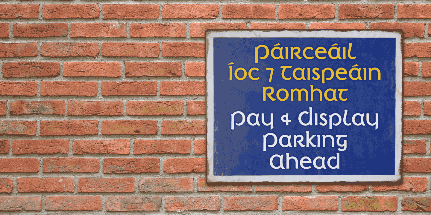 Irish Penny Font Poster #1