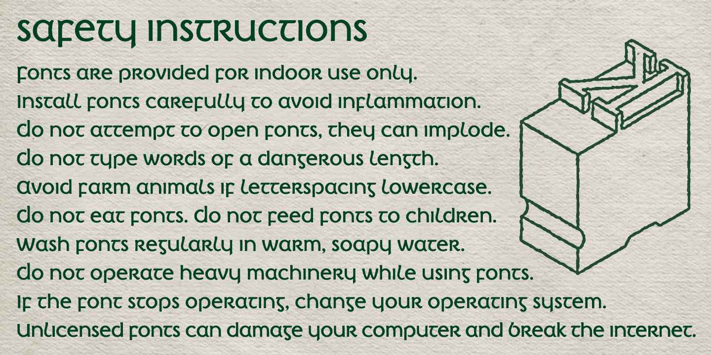 Irish Penny Font Poster #1