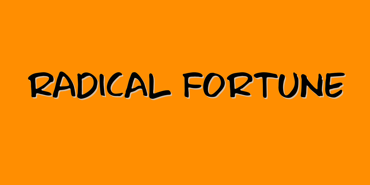 Radical Fortune Font Poster #1