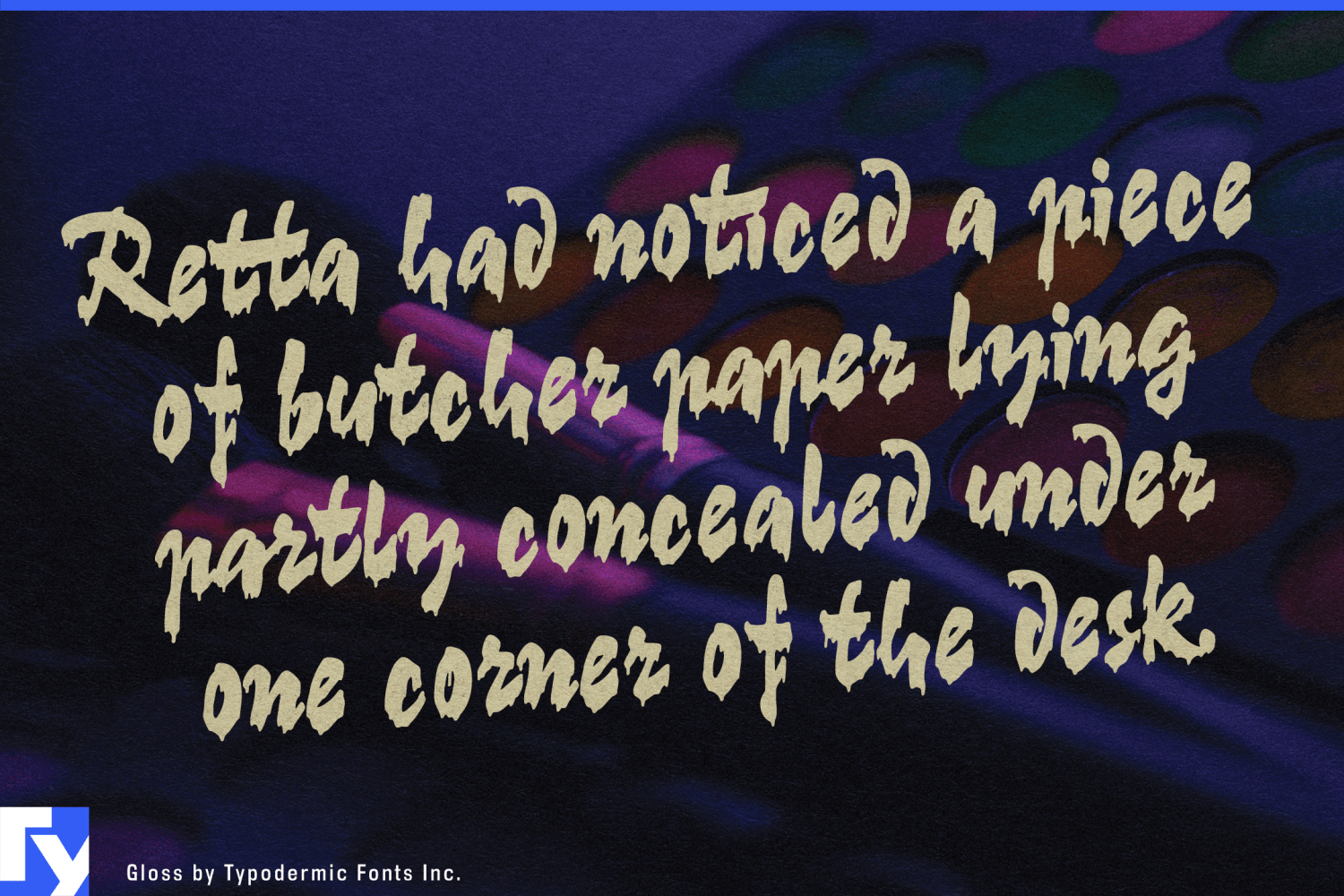 Gloss Font Poster #1