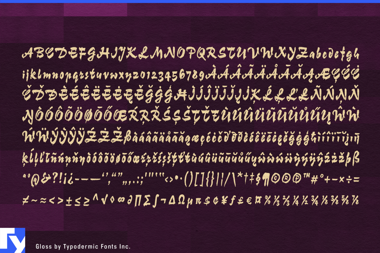 Gloss Font Poster #1