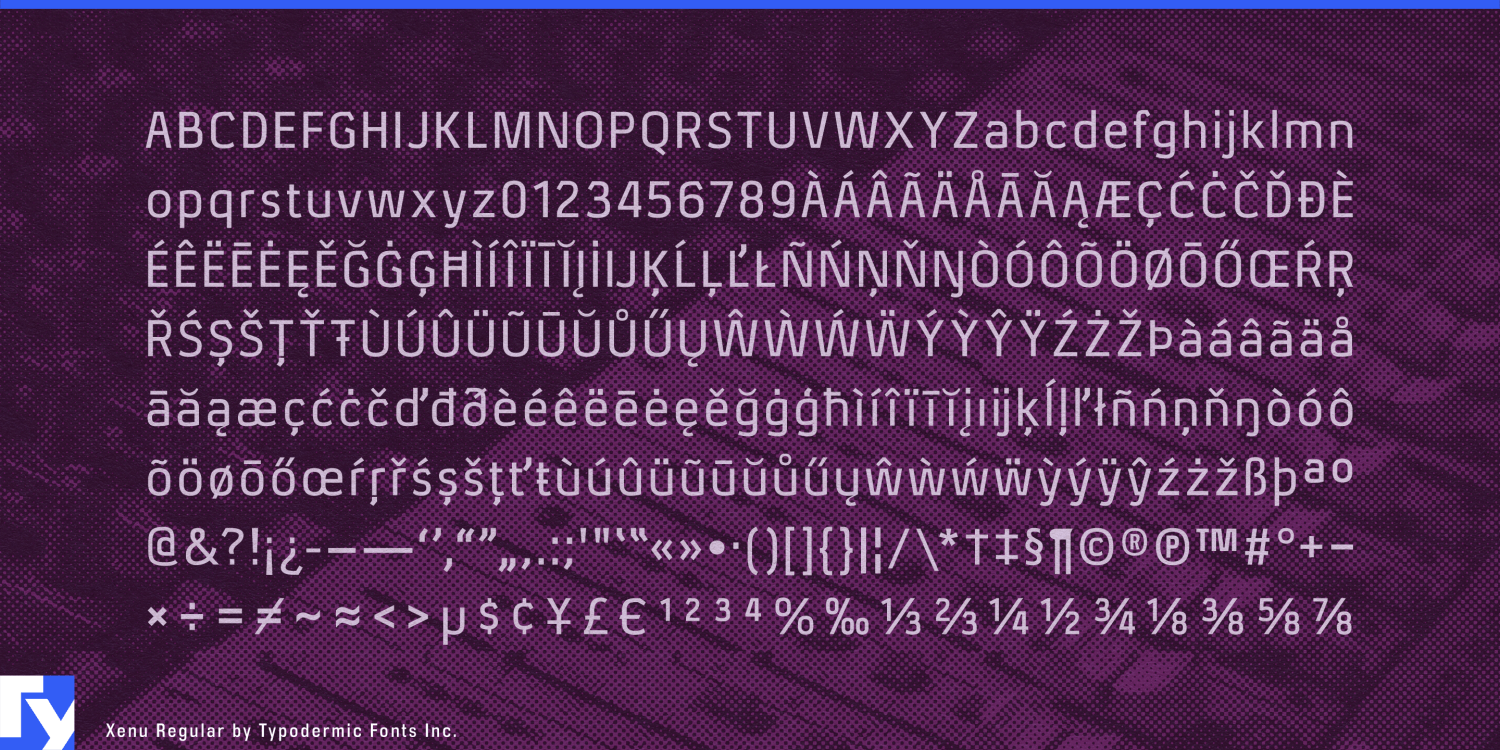Xenu Font Poster #1