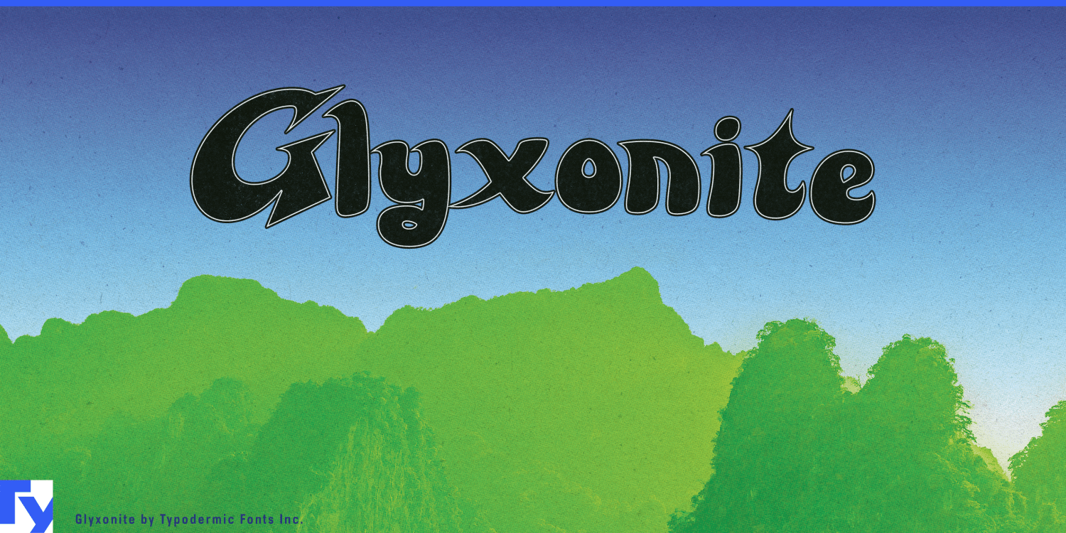 Glyxonite Font Poster #1