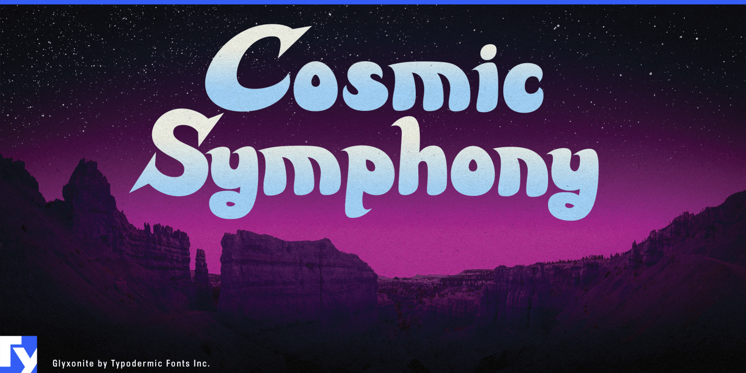 Glyxonite Font Poster #1