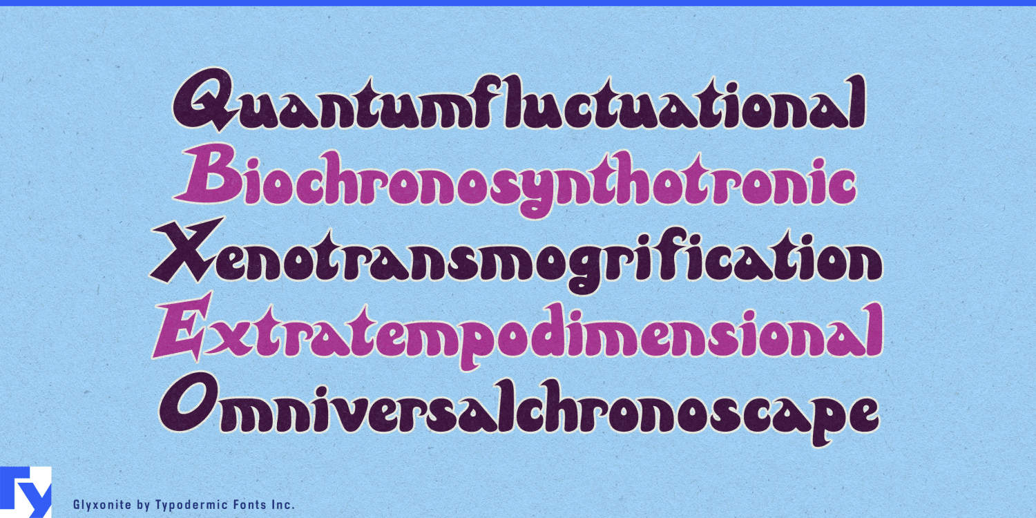 Glyxonite Font Poster #1