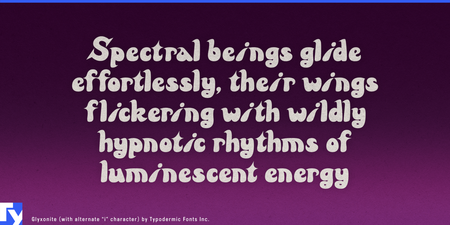 Glyxonite Font Poster #1