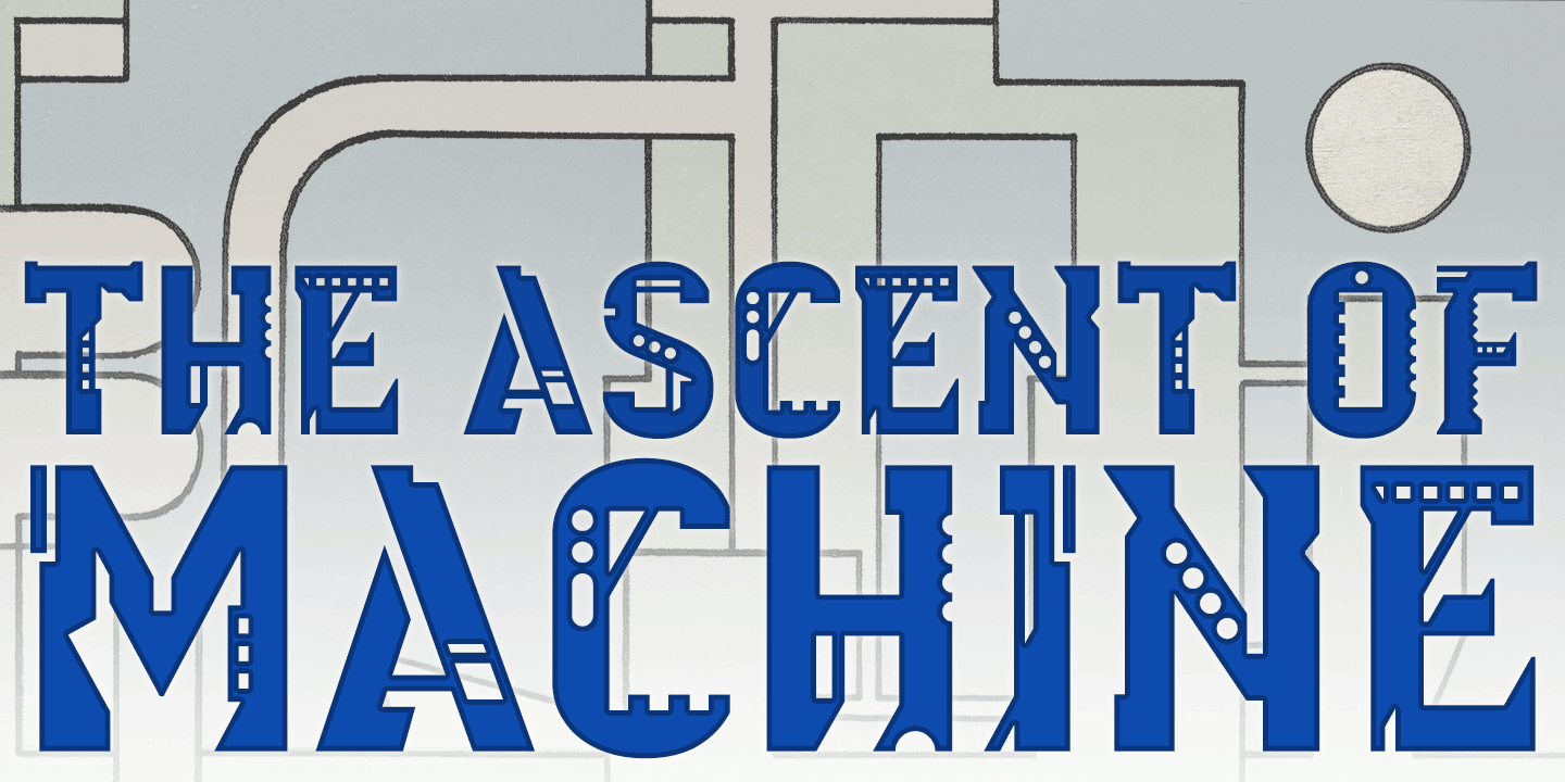 Argot Machine Font Poster #1
