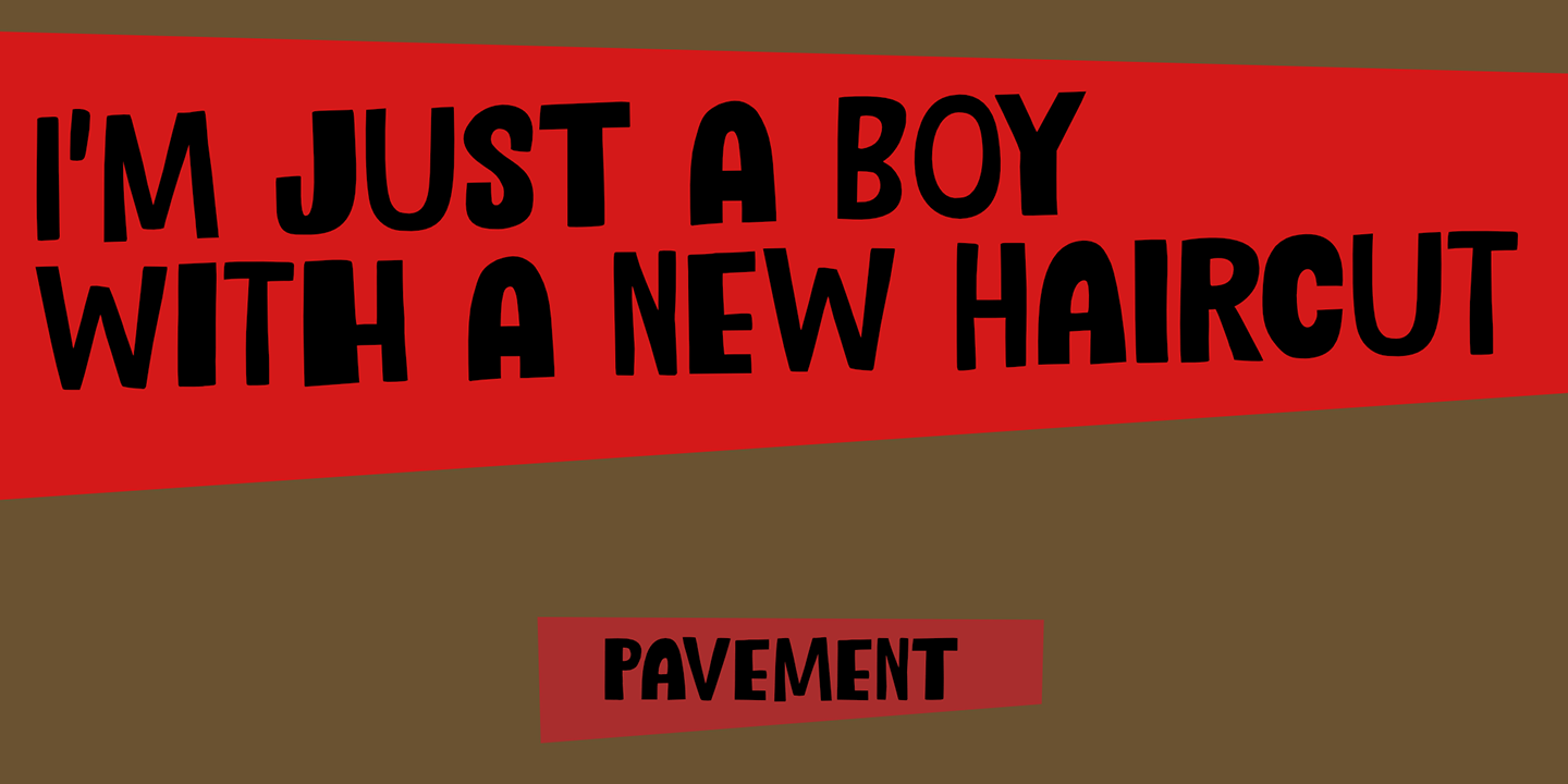 Holistic Haircut Font Poster #1