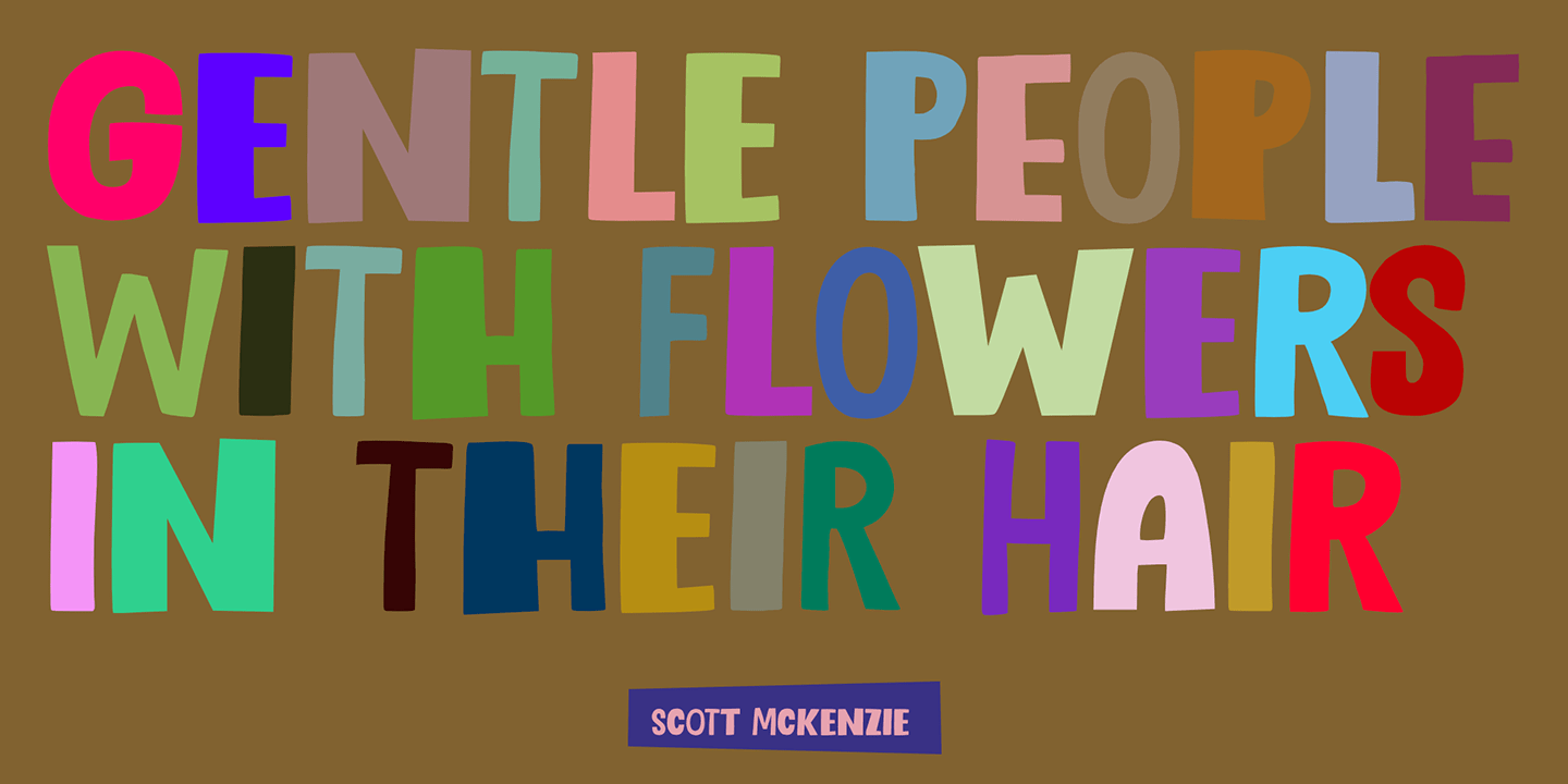 Holistic Haircut Font Poster #1