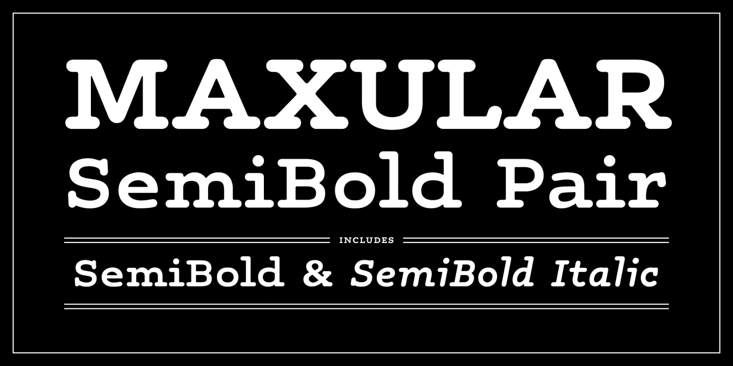 Maxular SemiBold Pair Poster