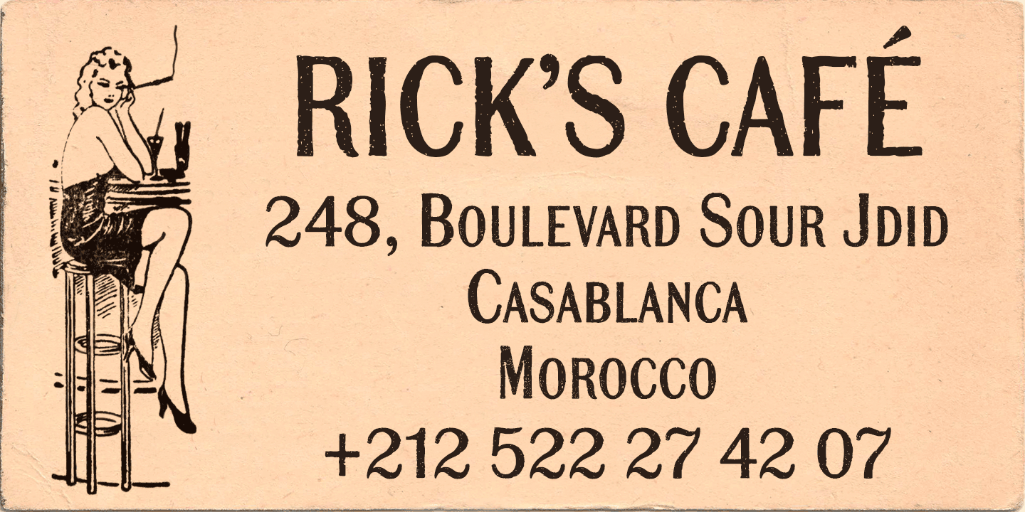 Mailart Rubberstamp Sans Font Poster #1