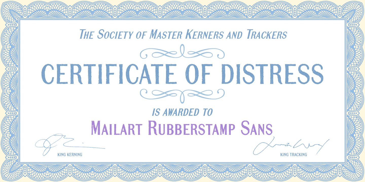 Mailart Rubberstamp Sans Font Poster #1