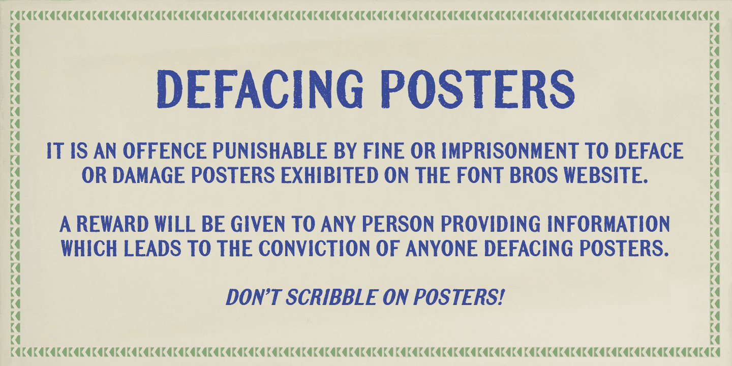 Mailart Rubberstamp Sans Font Poster #1